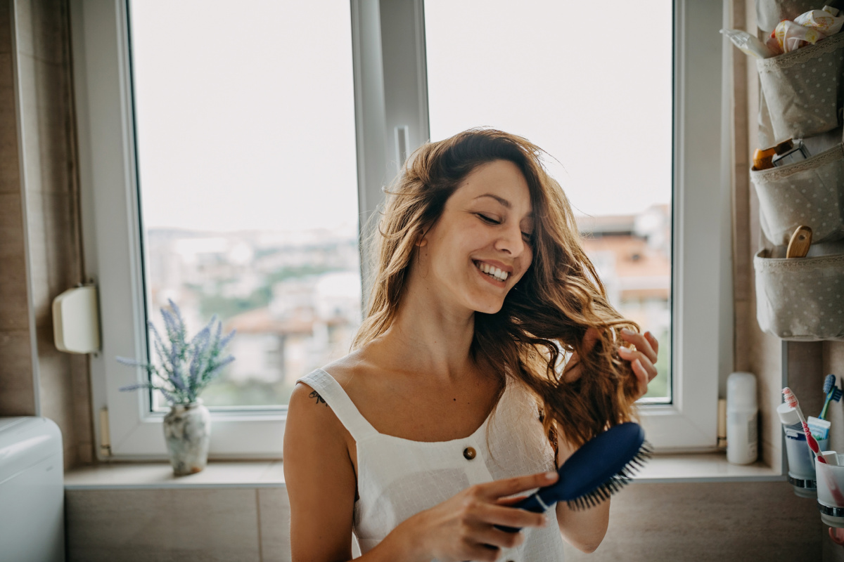 Woman Happy and Full of Energy After Hormone Replacement Therapy