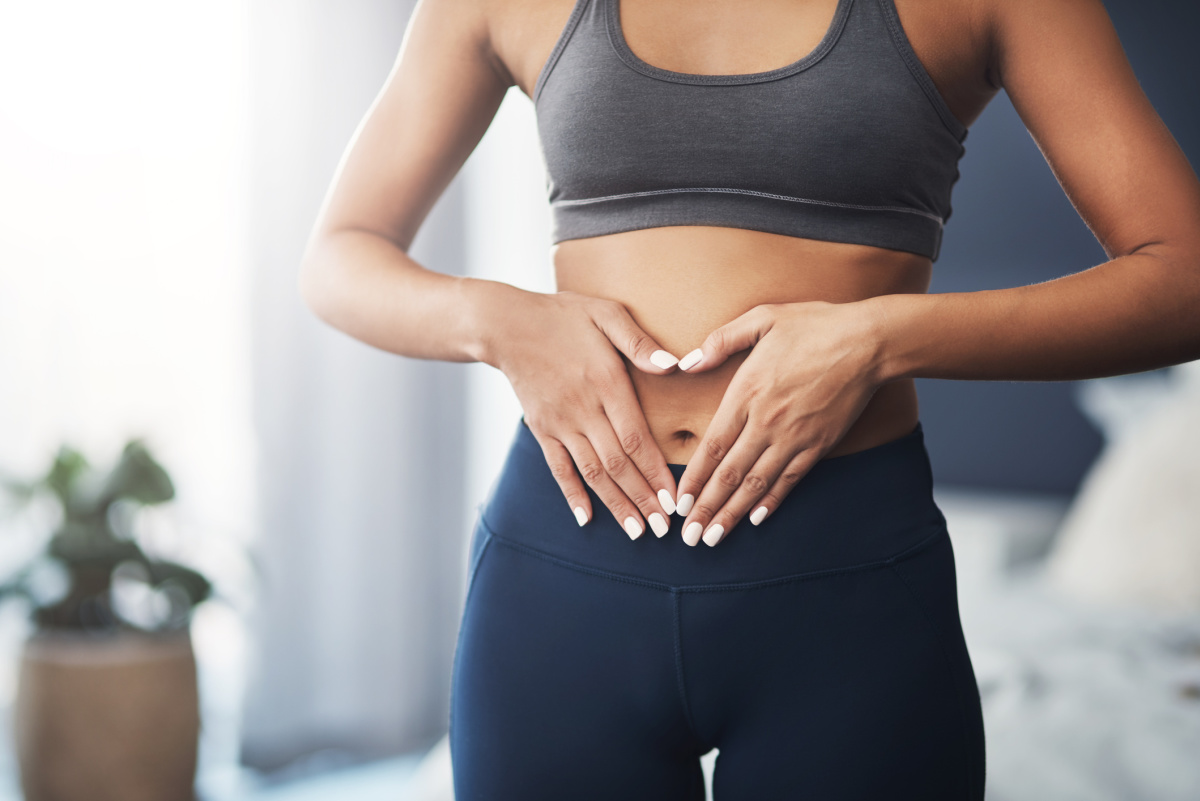 Woman with Great Gut Health feels Happy Healthy and Beautiful