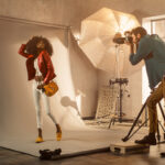 Woman posing during a fashion portrait photoshoot